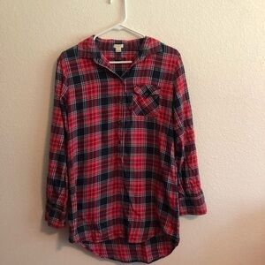 𝅺J. Crew Plaid Button Down Size Small